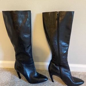 Via Spiga Black knee high boots